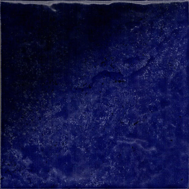 Seabreeze Navy 6x6 Gloss Straight Porcelain Pool Tile