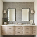Seagrass 18x36 Honed Limestone Tile — Bathroom vanity wall