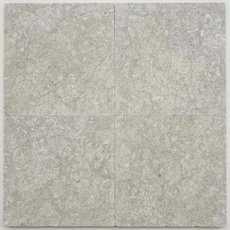 Seagrass 24x24 Flamed/Brushed Limestone Tile close-up
