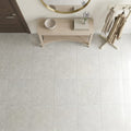 Seagrass 24x24 Flamed/Brushed Limestone Tile — Foyer floor