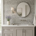 Seagrass Limestone Tile 12x24 Honed — Bathroom vanity wall