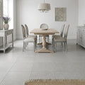Seagrass Limestone Tile 16x16 Honed — Dining Room floor