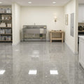 Seagrass Polished 12x12 Limestone Tile — Basement floor