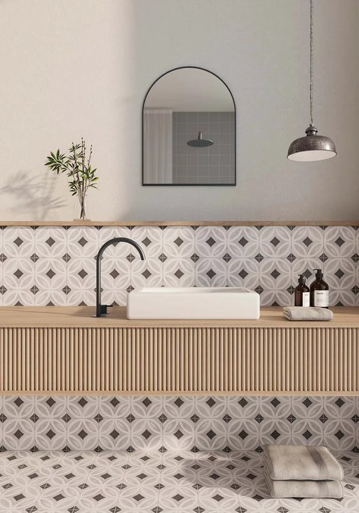 Memory Noir #6 6x6 Glazed Porcelain Pool Tile