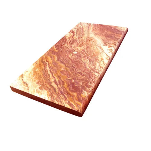 Sedona Fantastico 12x24 Unfilled & Honed Straight Travertine Single Bullnose Pool Coping