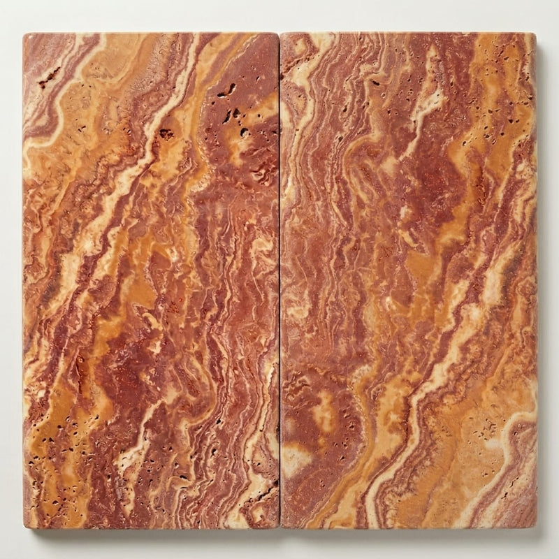 Sedona Fantastico 12x24 Unfilled & Honed Straight Travertine Single Bullnose Pool Coping close-up