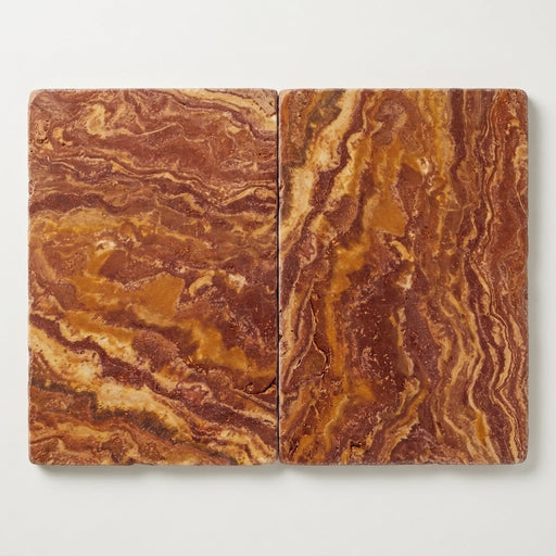 Sedona Fantastico Travertine Paver, Tumbled 16x24 In close-up