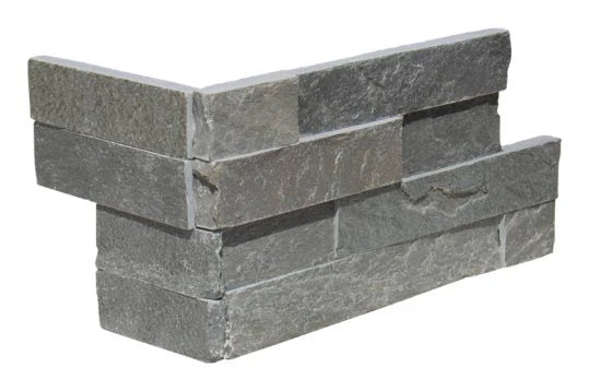 Sea Grass Stone Split Face 6 x 18 x 6 (2 Pc) Dog Ear Corner Stone Veneer