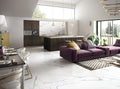 Select White Carrara Gray 24x48 Polished Porcelain Tile