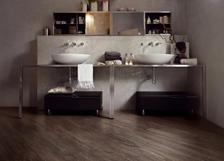 Selection Oak Black 8x71 Wood Look Porcelain Tile