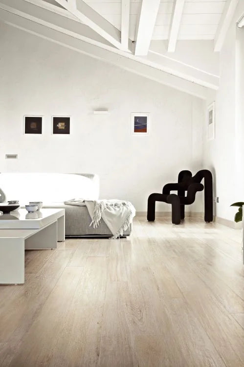 Selection Oak White 6x36 Wood Look Porcelain Tile