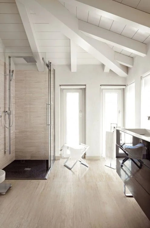 Selection Oak White 8x71 Wood Look Porcelain Tile