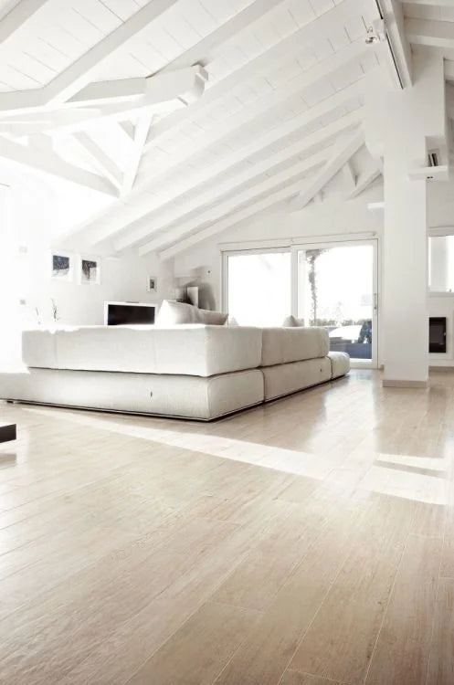 Selection Oak White 8x71 Wood Look Porcelain Tile