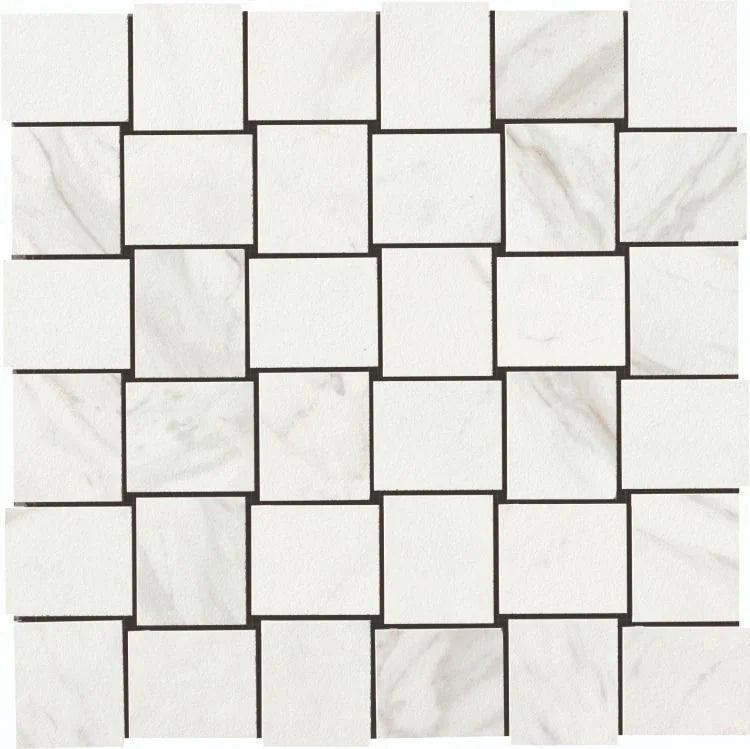 Selezione Marmi Calacatta 2x2 Levigato Marble Look Porcelain Mosaic