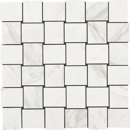 Selezione Marmi Calacatta 2x2 Matte Marble Look Porcelain Mosaic
