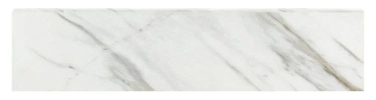 Marmi Calacatta 3x12 Bullnose Levigato Marble Look Porcelain Trim