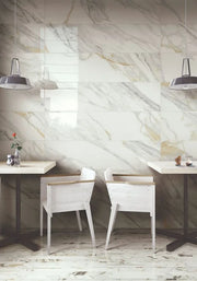 Selezione Marmi Macchiavecchia Bricks 12x24 Marble Look Porcelain Tile