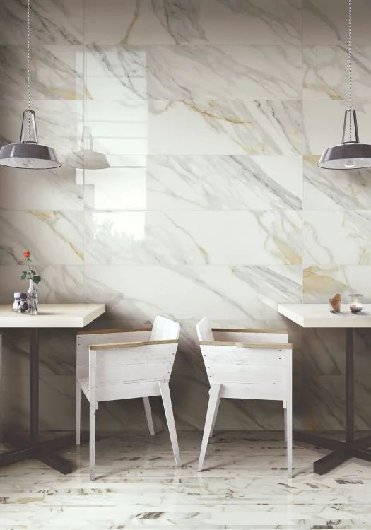 Selezione Marmi Macchiavecchia Bricks 12x24 Marble Look Porcelain Tile