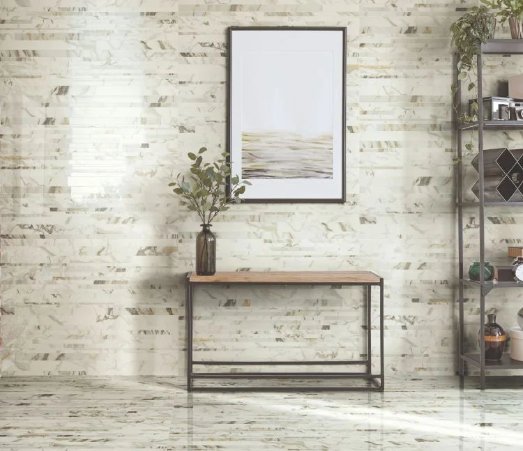 Selezione Marmi Macchiavecchia Bricks 12x24 Marble Look Porcelain Tile