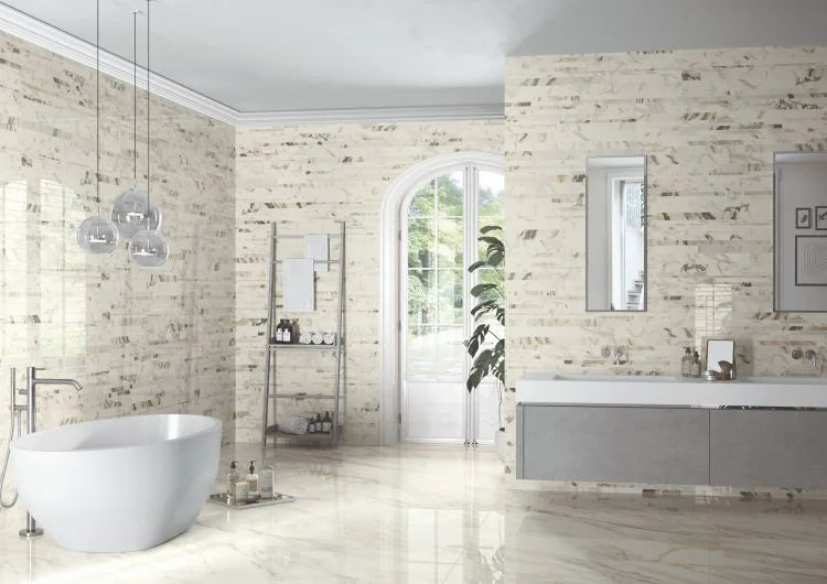 Selezione Marmi Macchiavecchia Bricks 12x24 Marble Look Porcelain Tile