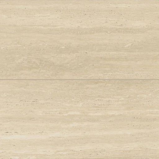 Sensi Roma Cream 48x24 Wave Deco Satin Ceramic Tile