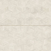 Sensi Roma Ivory 24x48 Cube Deco Satin Ceramic Tile