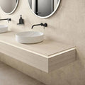 Sensi Roma White 24x48 Cube Deco Satin Ceramic Tile