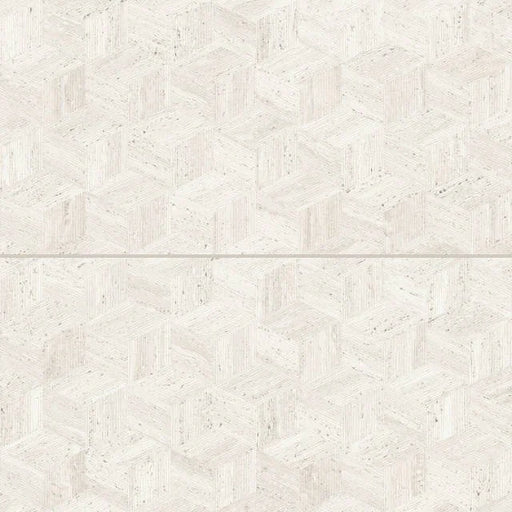 Sensi Roma White 24x48 Cube Deco Satin Ceramic Tile