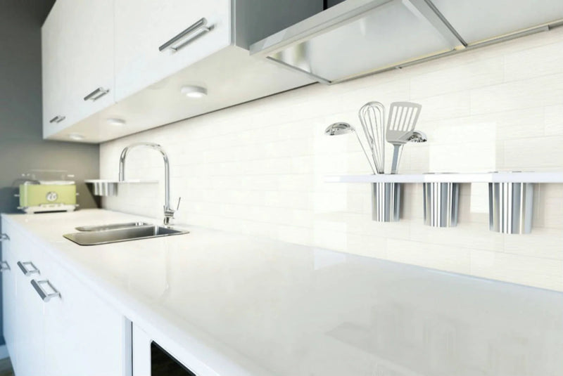 Serene Bright White 4x16 Ceramic Tile