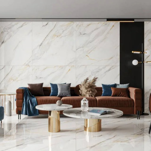 Shandar Arezzo Bianco 48x48 Polished Ceramic Tile