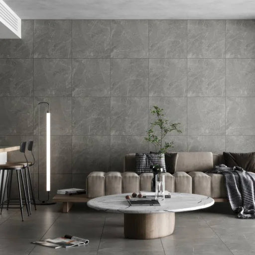 Shandar Florence Grey 24x24 Matte Textured Ceramic Field Tile