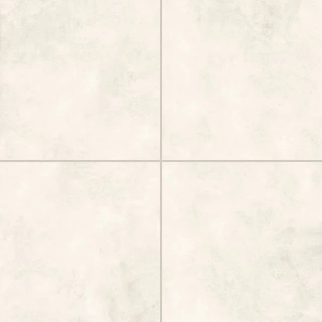 Shandar Social White 24x24 Matte Textured Ceramic Tile