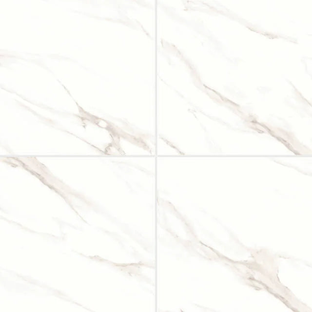 Shandar Statuario 24x24 Polished Ceramic Tile