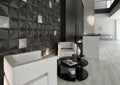 Shapes Black 9.8x9.8 Matte Ceramic Mosaic