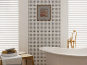 Shapes Cross Matte 2x2 White and Black Porcelain Mosaic