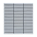 Shapes Mini Sticks Aged White 0.5x4 Matte Porcelain Mosaic