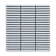 Shapes Mini Sticks Aged White 0.5x4 Matte Porcelain Mosaic