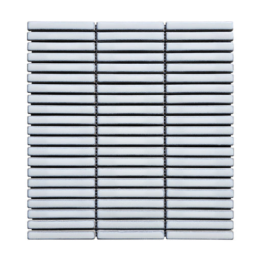 Shapes Mini Sticks Aged White 0.5x4 Matte Porcelain Mosaic
