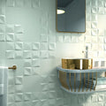 Shapes White 9.8x9.8 Matte Ceramic Mosaic