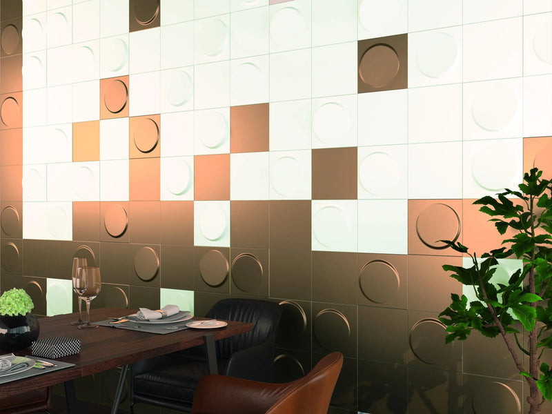 Shapes White 9.8x9.8 Matte Ceramic Mosaic