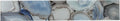 Shell Aura Blue 4x24 Glass Mosaic