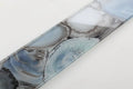 Shell Aura Blue 4x24 Glass Mosaic