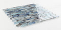 Shell Blue 11.75x12 Glass Mosaic