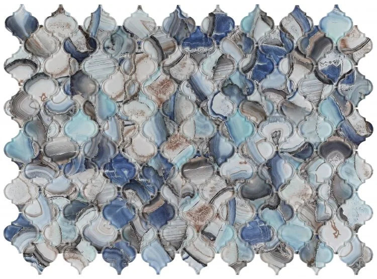 Shell Blue Glass Mosaic
