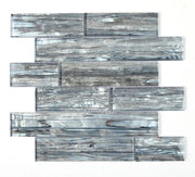 Shell Silver Multi Size Glass Mosaic