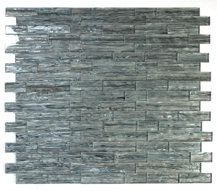 Shell Silver Multi Size Glass Mosaic