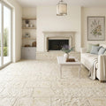 Shell Stone Limestone Veneer 12x24 Splitface tile — Living Room floor