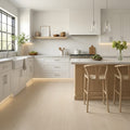 Shibusa Crema 12x24 Porcelain Tile — Kitchen floor