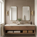 Shibusa Tortora 24x48 Porcelain Tile — Bathroom vanity wall