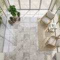 Siberian Tundra Limestone Tile 18x18 Honed 5/8 inch — Sunroom floor